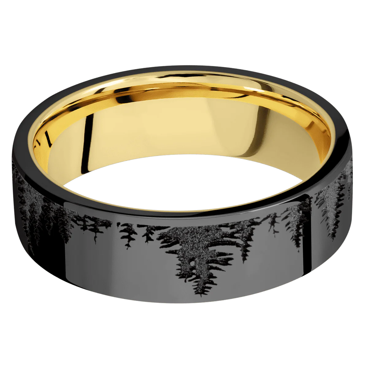 Zirconium + Polish Finish + 18K Yellow Gold - Image 3