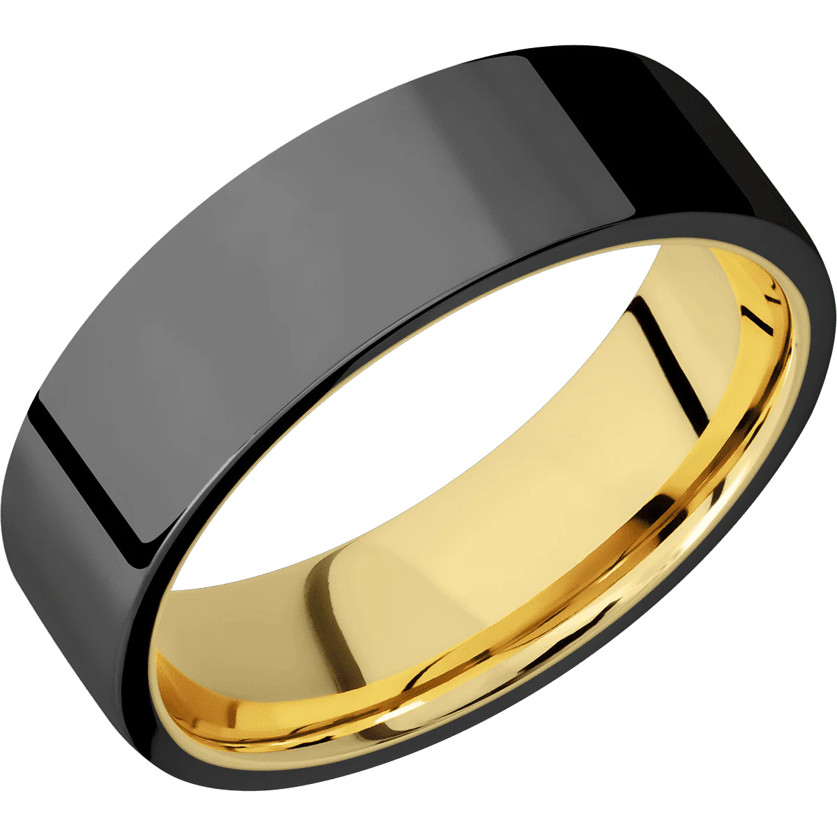 Zirconium + Polish Finish + 18K Yellow Gold - Image 2