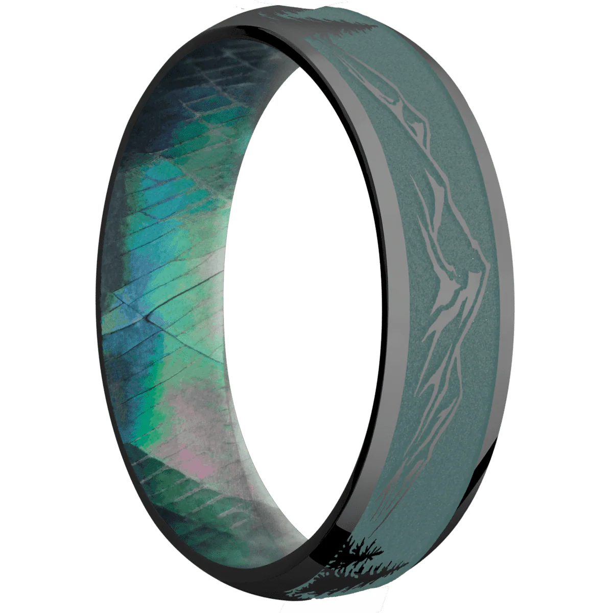 Zirconium + Polish Finish + Black Mother of Pearl