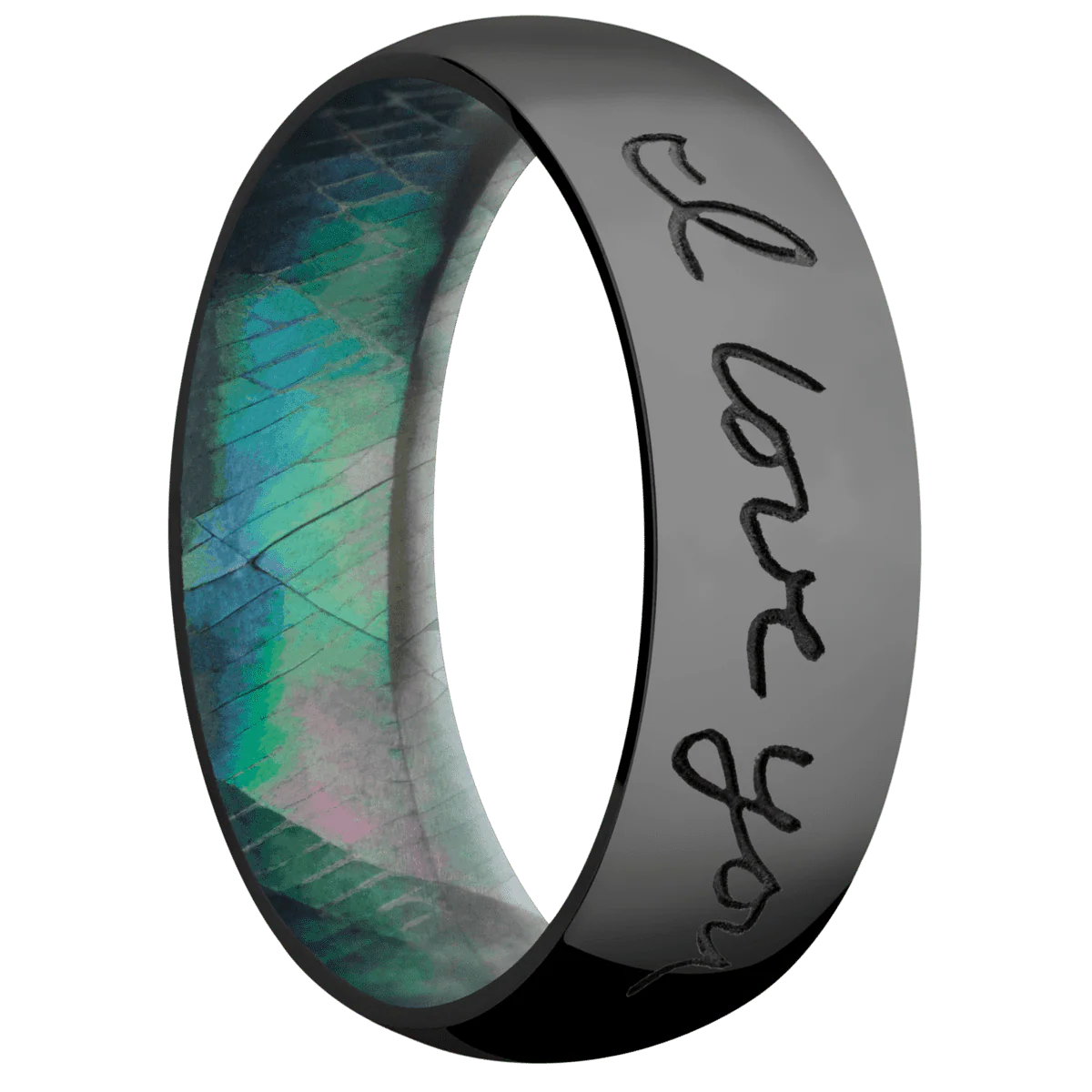 Zirconium + Polish Finish + Black Mother of Pearl