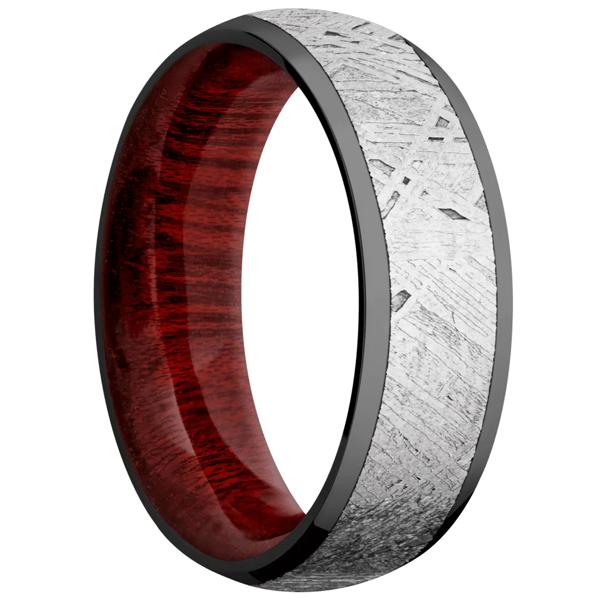 Zirconium + Polish Finish + Blood Wood