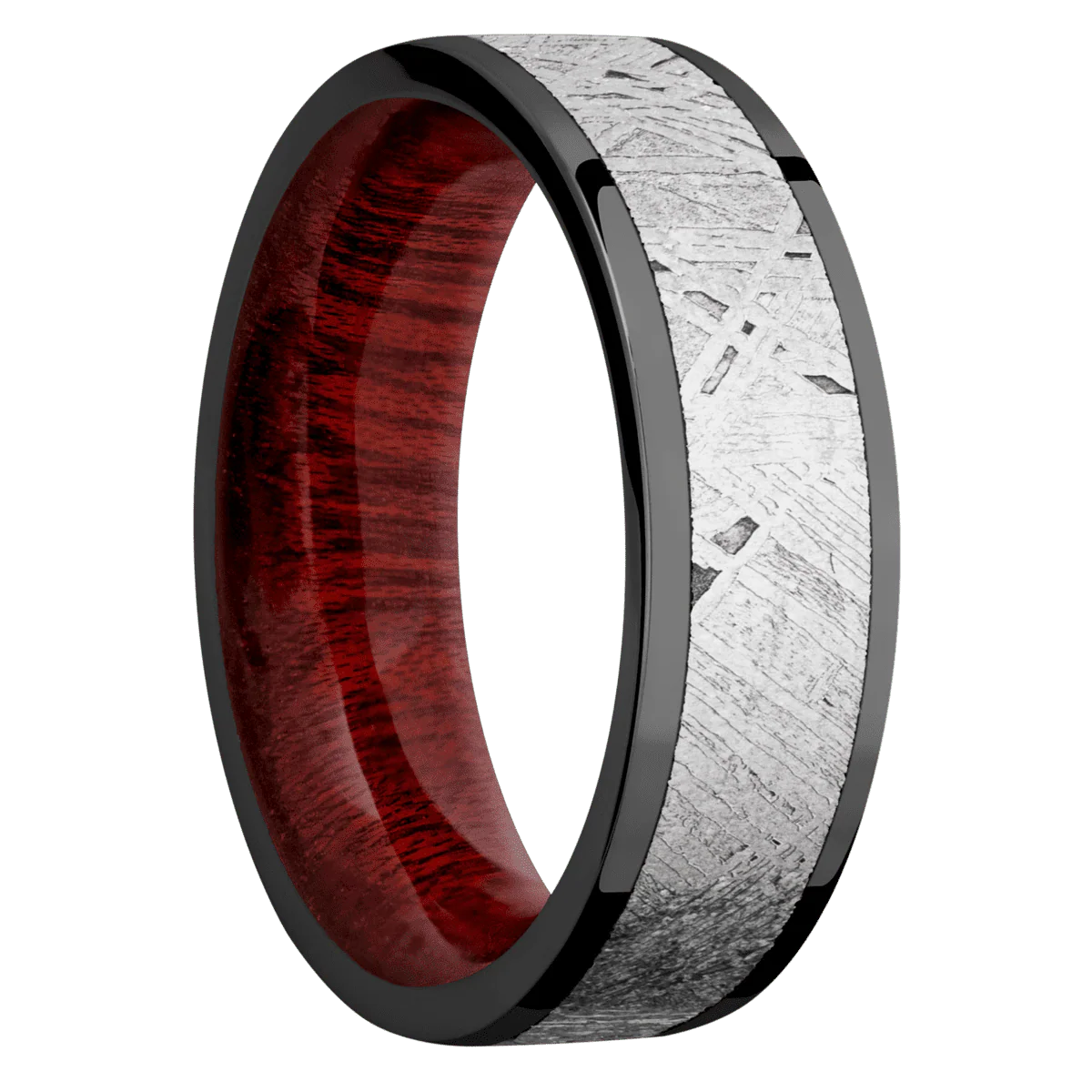 Zirconium + Polish Finish + Blood Wood