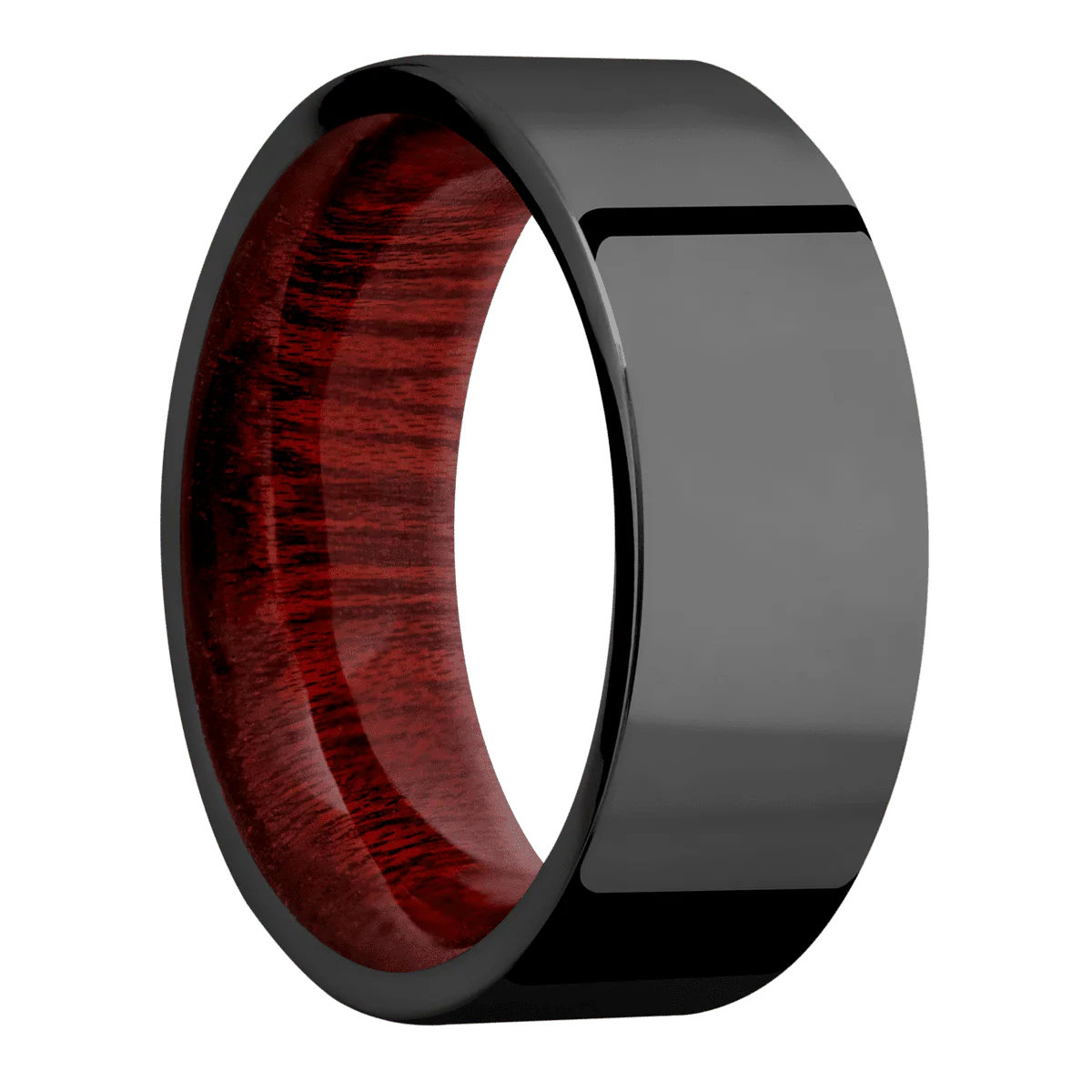 Zirconium + Polish Finish + Blood Wood