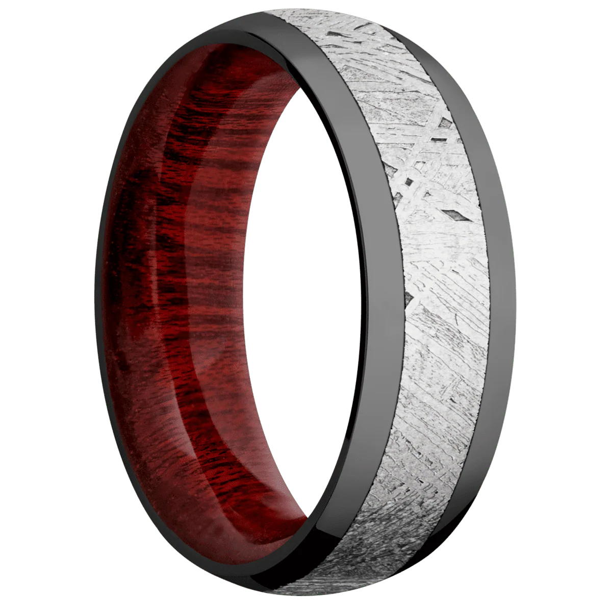 Zirconium + Polish Finish + Blood Wood