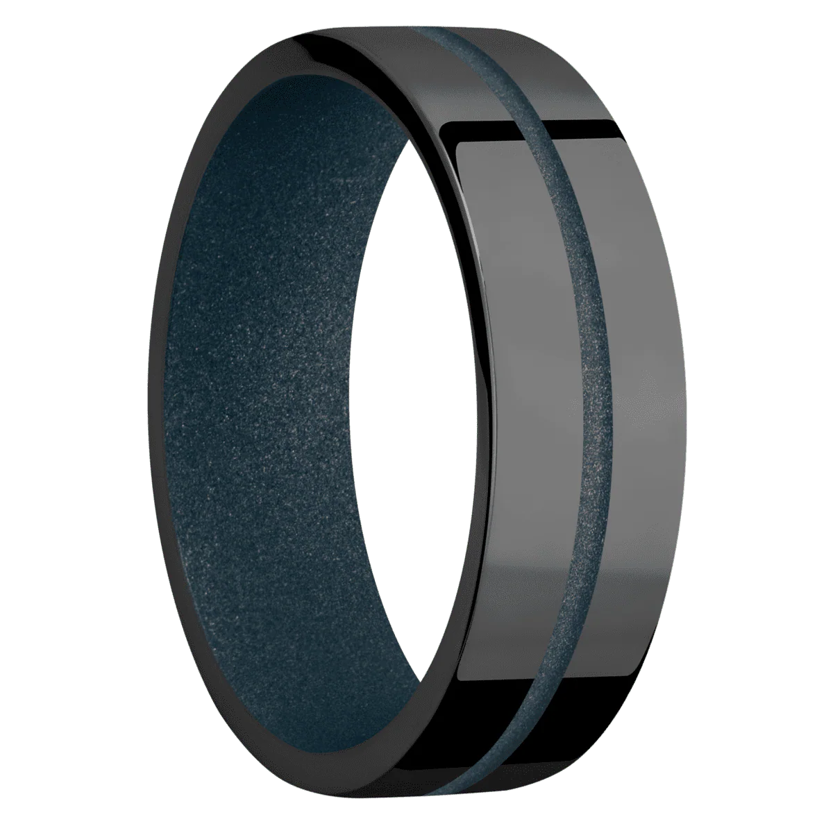 Zirconium + Polish Finish + Blue Titanium