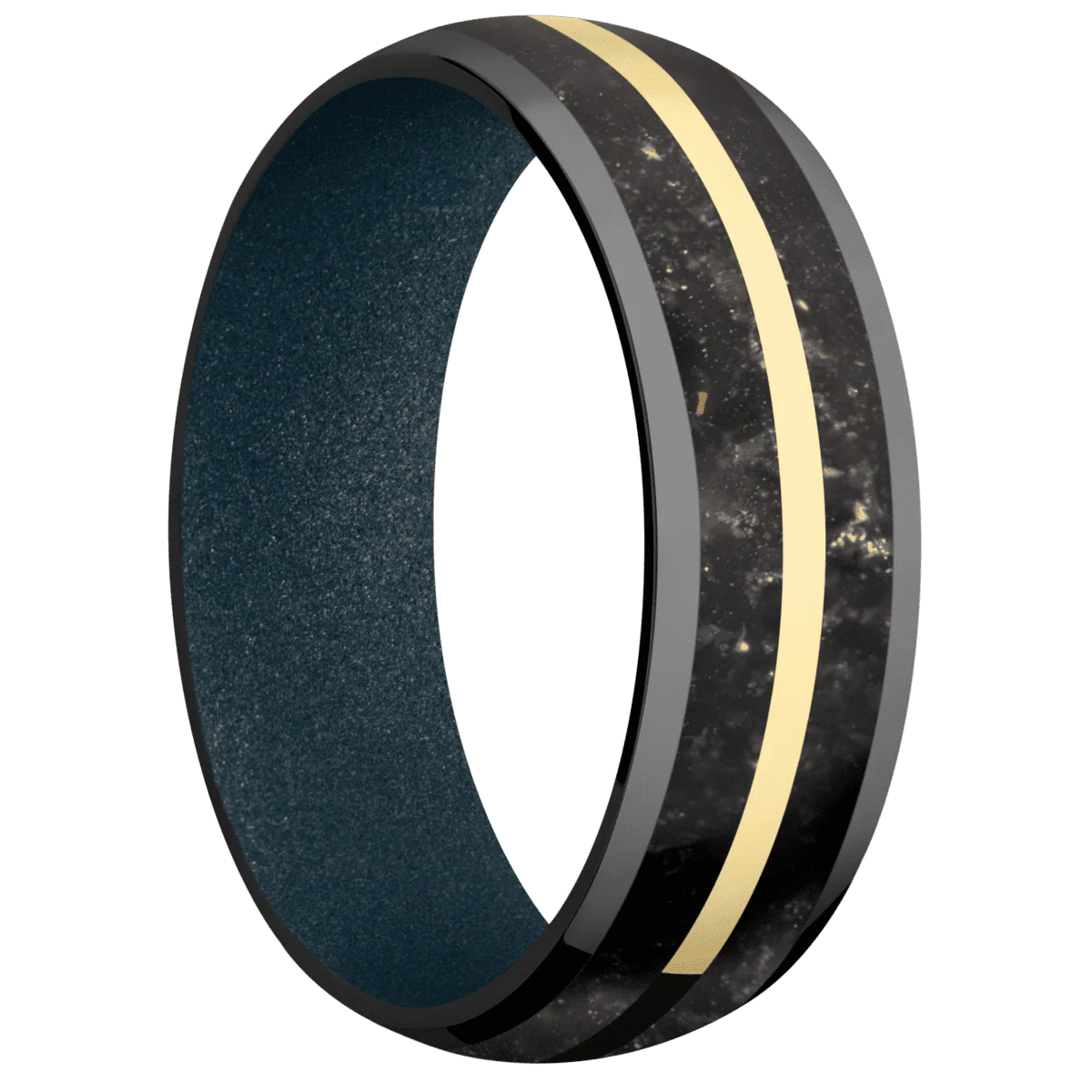 Zirconium + Polish Finish + Blue Titanium