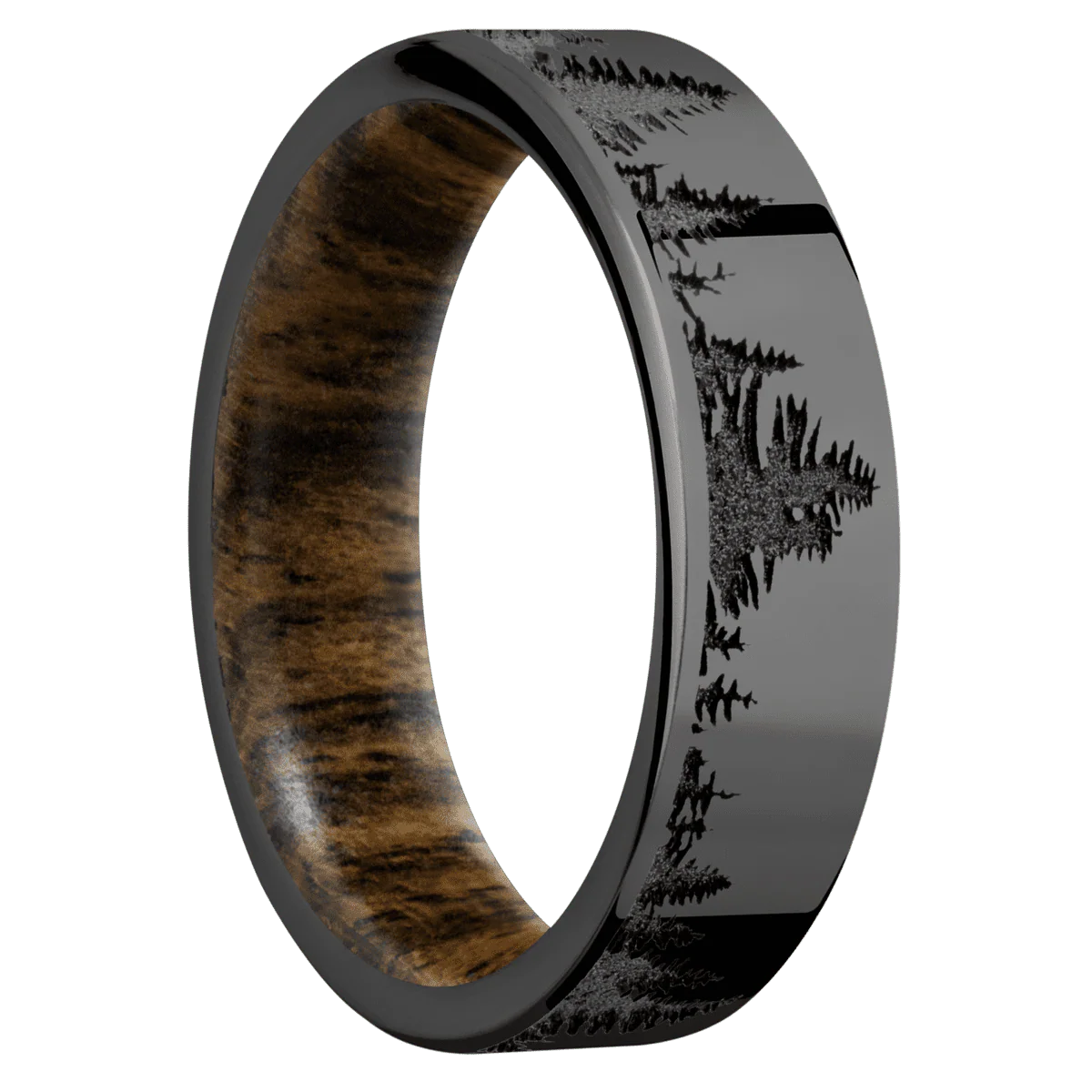Zirconium + Polish Finish + Bocote