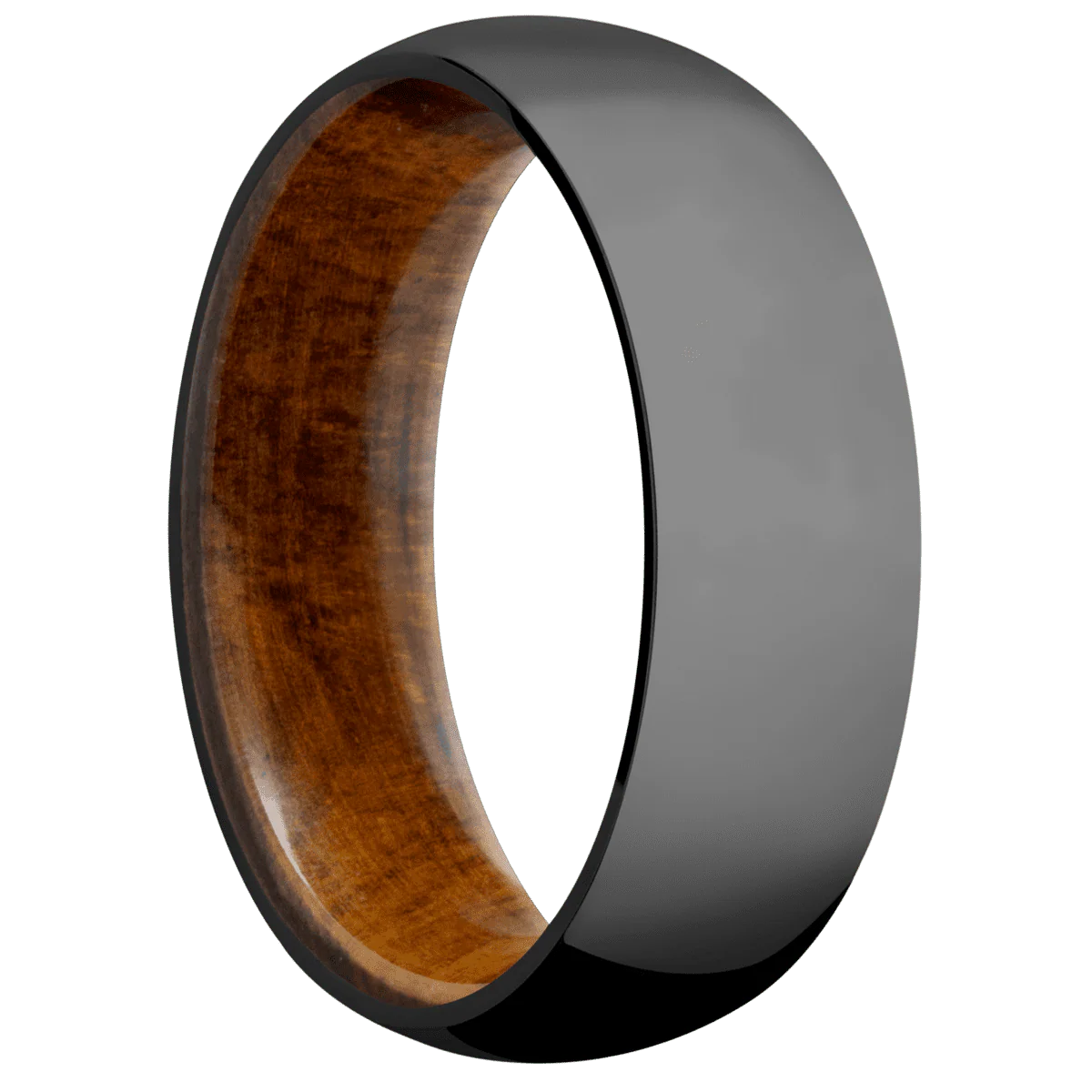 Zirconium + Polish Finish + Desert Iron Wood