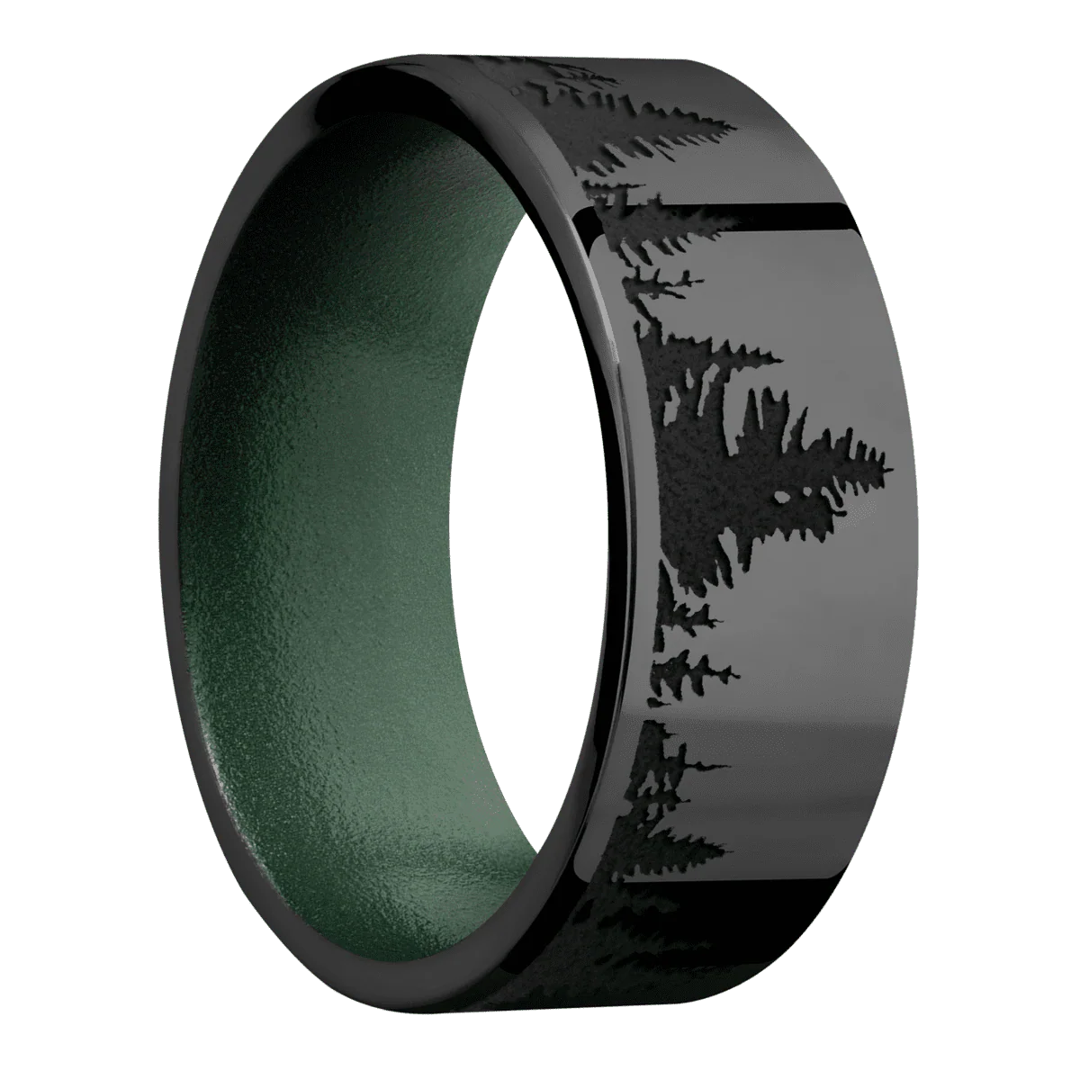 Zirconium + Polish Finish + Eastern Green
