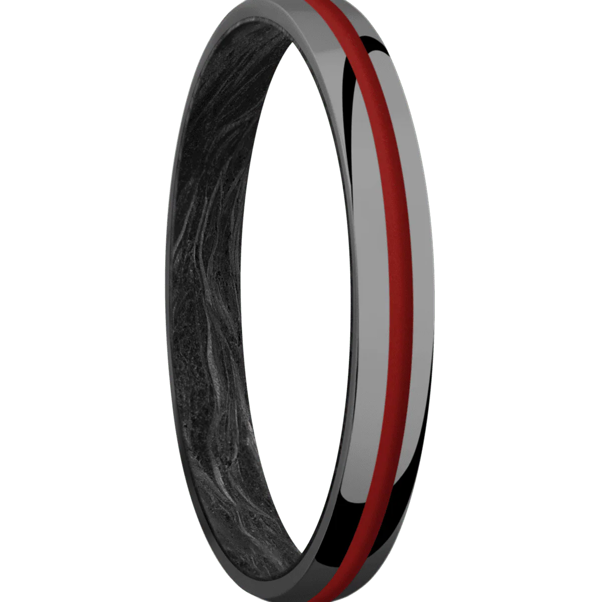 Zirconium + Polish Finish + Forged Carbon Fiber