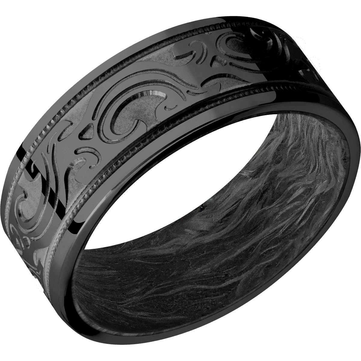 Zirconium + Polish Finish + Forged Carbon Fiber - Image 2