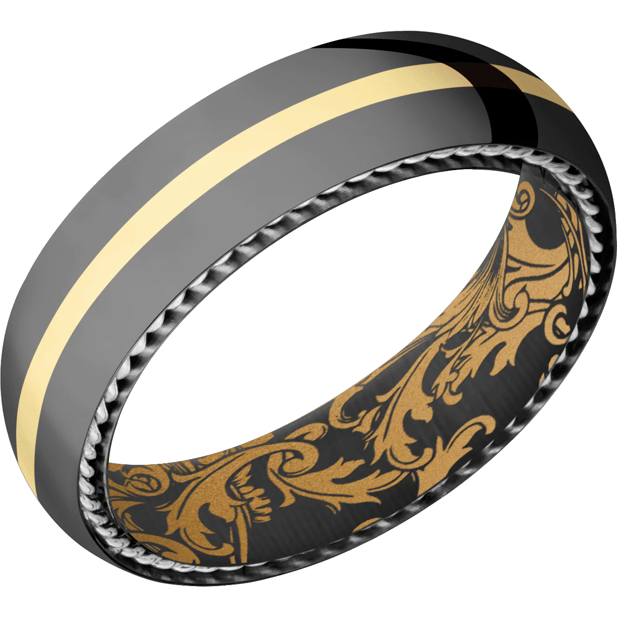 Zirconium + Polish Finish + Gold - Image 2