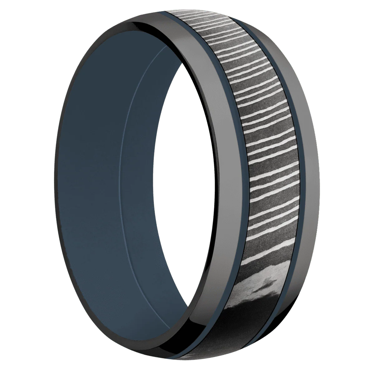 Zirconium + Polish Finish + Navy Blue