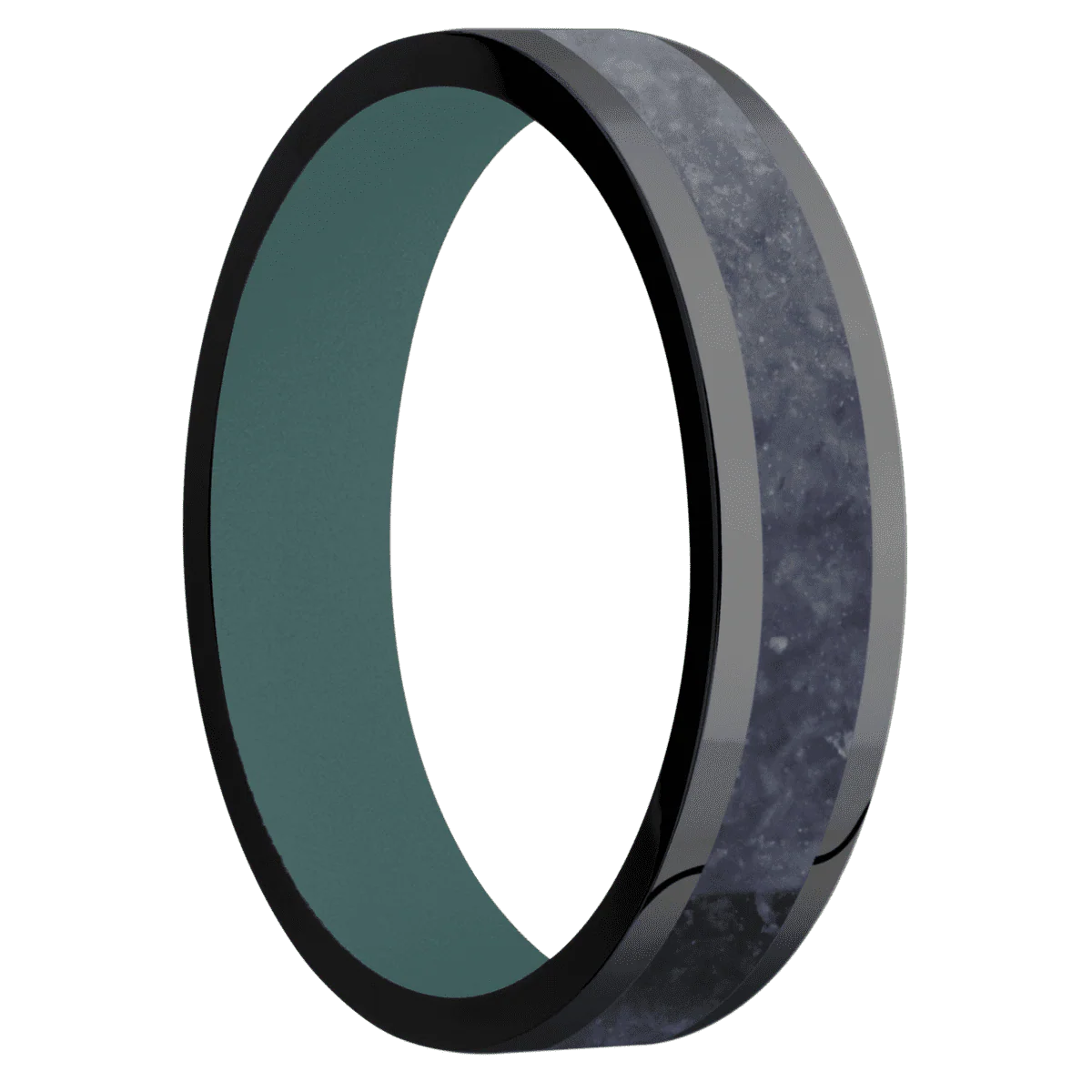 Zirconium + Polish Finish + Northern Lights