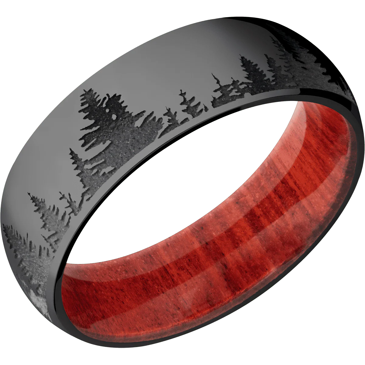 Zirconium + Polish Finish + Red Heart - Image 2