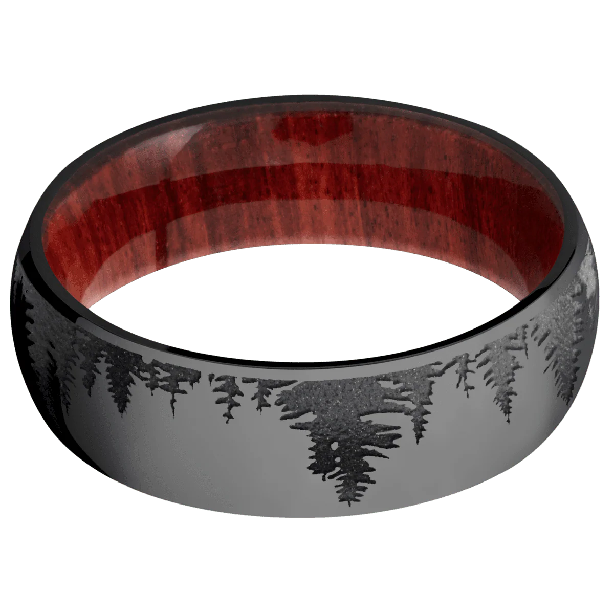 Zirconium + Polish Finish + Red Heart - Image 3