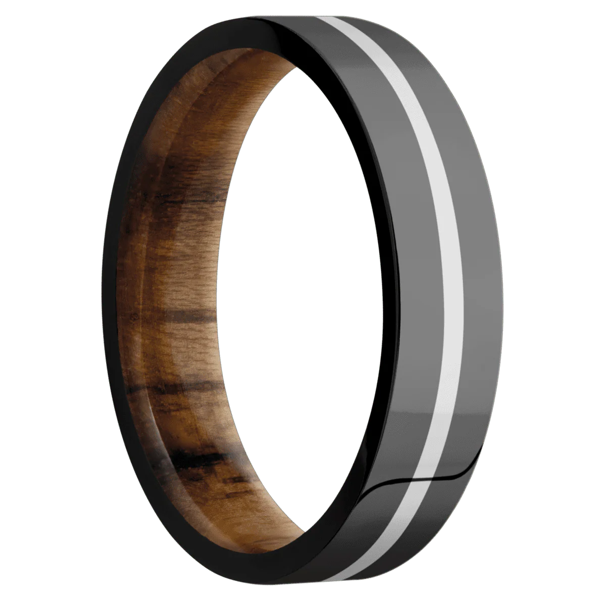 Zirconium + Polish Finish + Teak