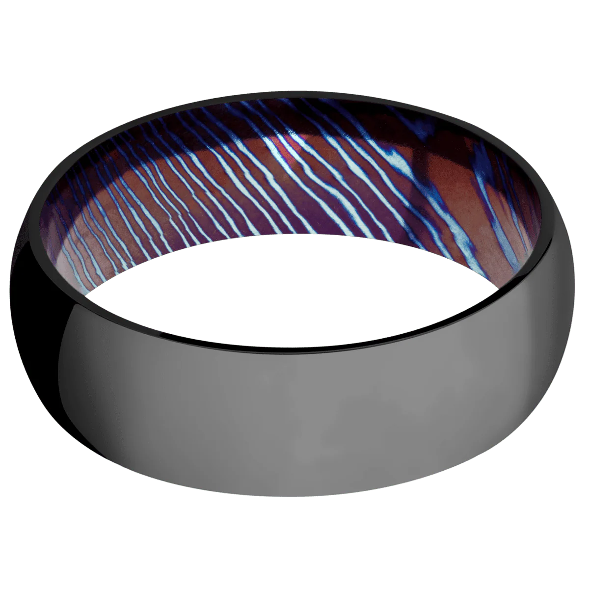 Zirconium + Polish Finish + Titanium Damascus - Image 3