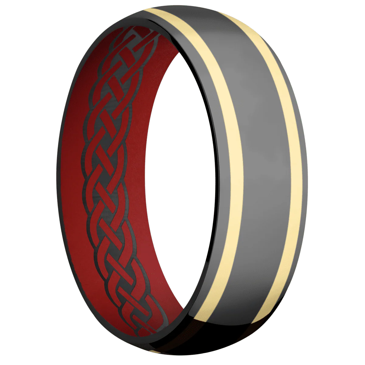 Zirconium + Polish Finish + USMC Red
