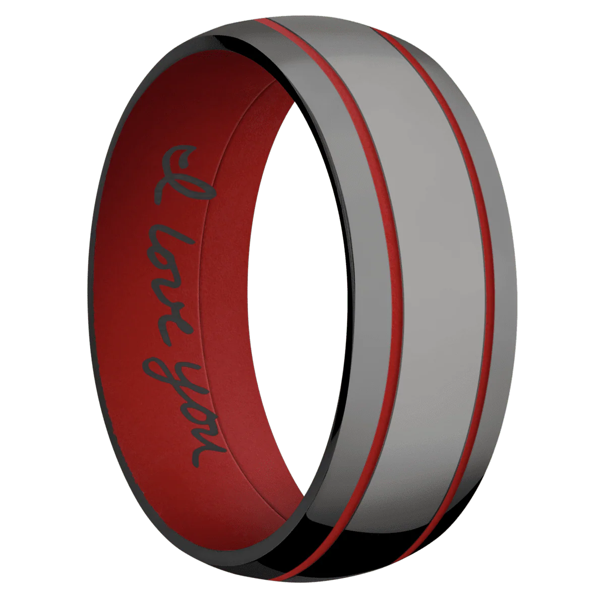 Zirconium + Polish Finish + USMC Red