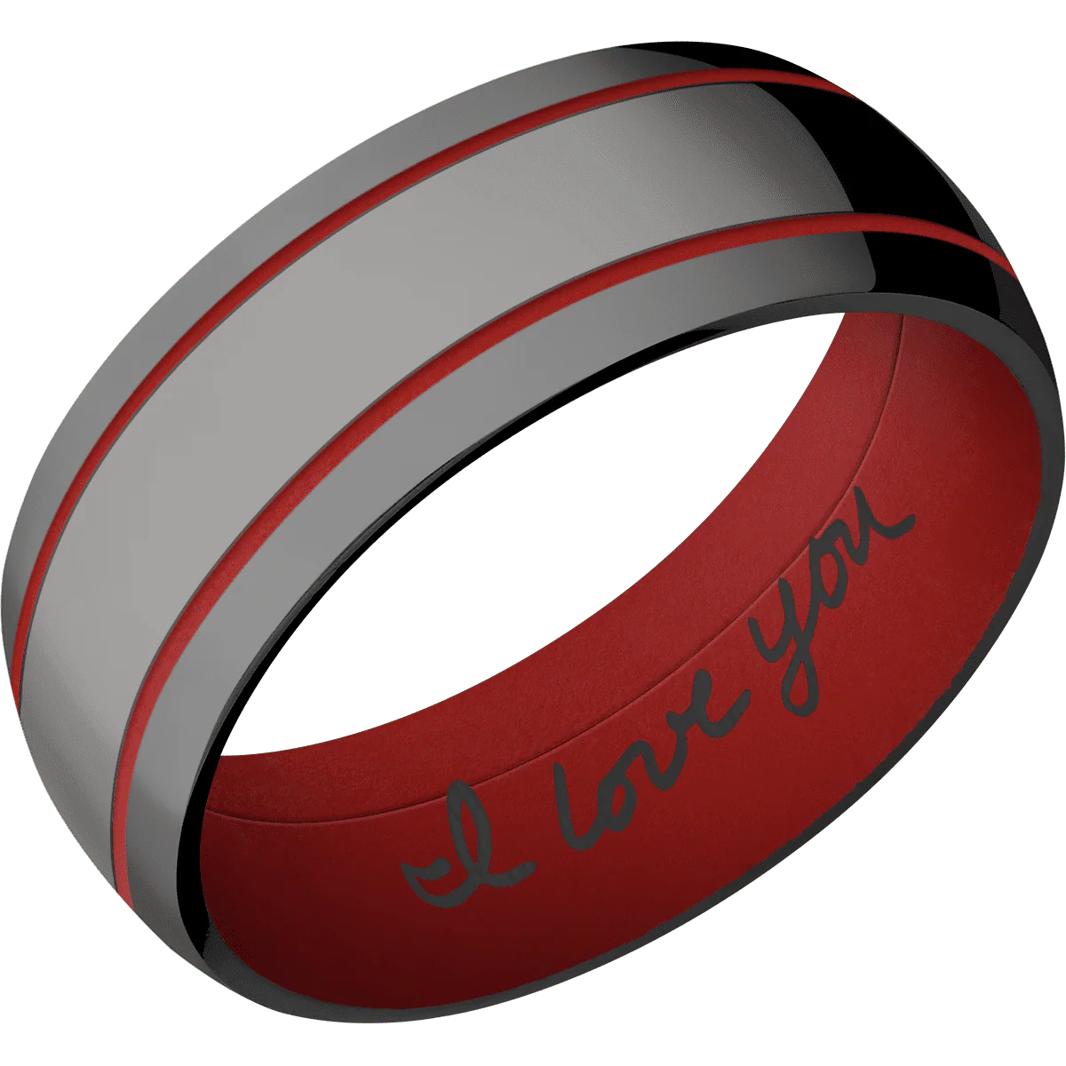 Zirconium + Polish Finish + USMC Red - Image 2