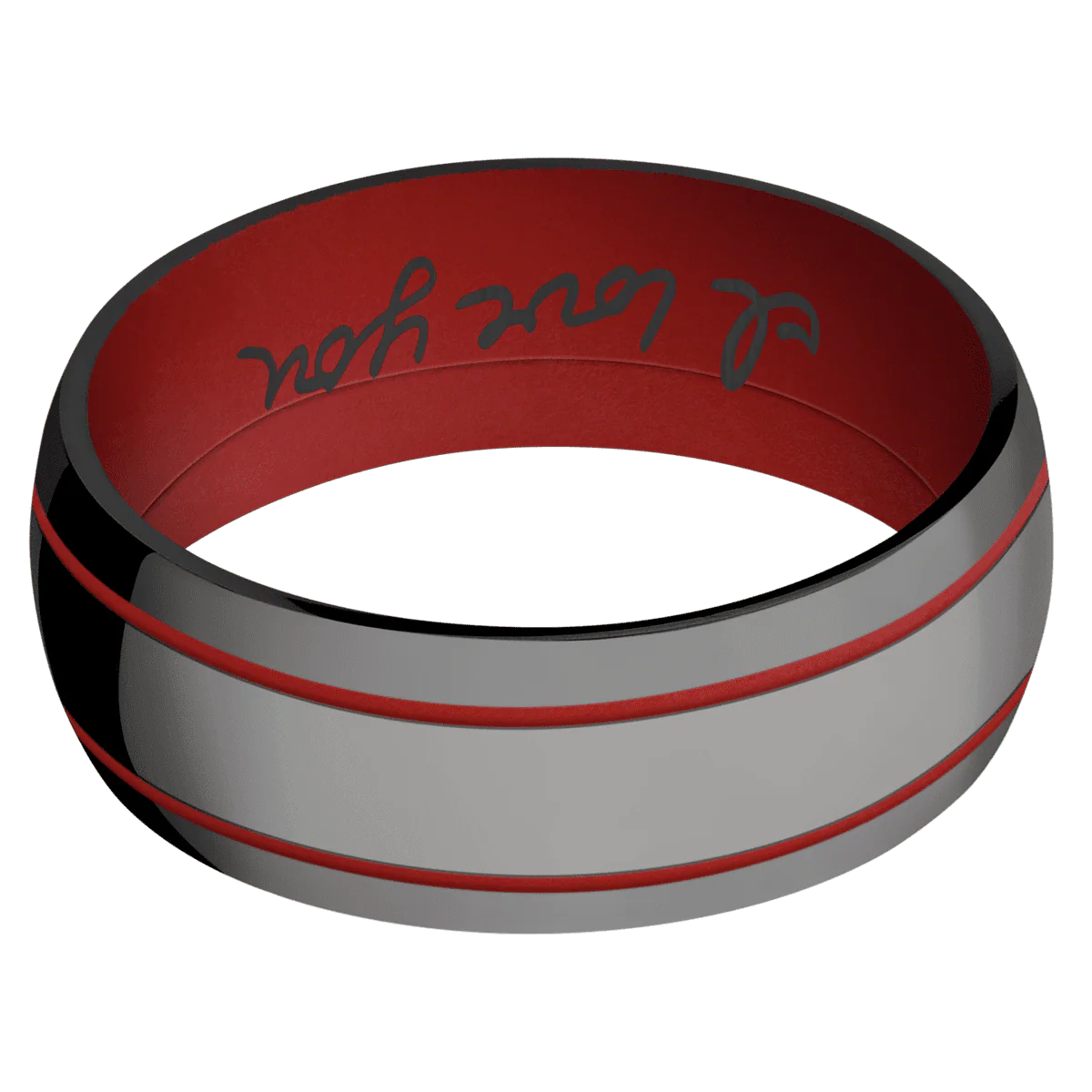 Zirconium + Polish Finish + USMC Red - Image 3