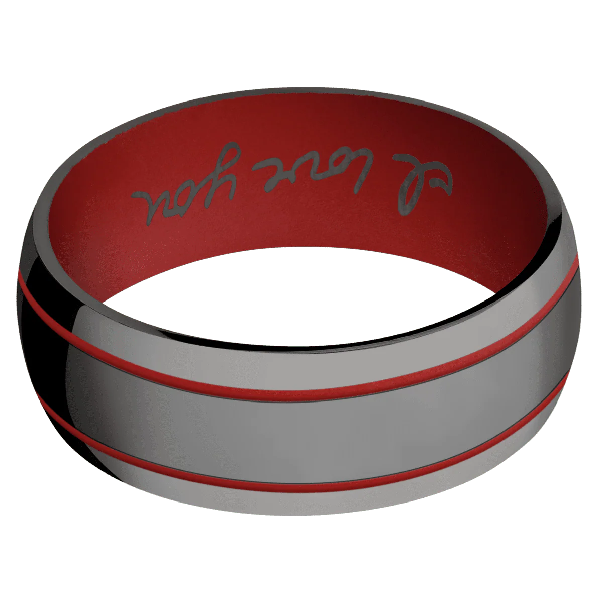 Zirconium + Polish Finish + USMC Red - Image 3