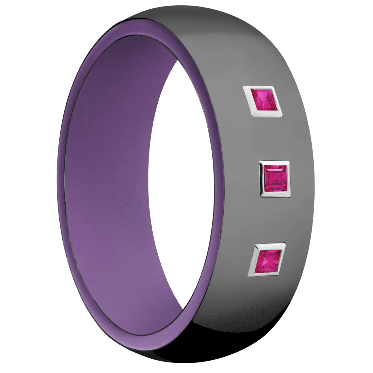 Zirconium + Polish Finish + Wild Purple