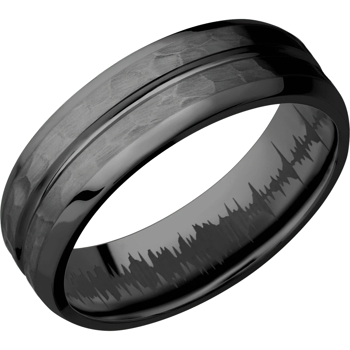 Zirconium + Polish , Hammer Finish - Image 2