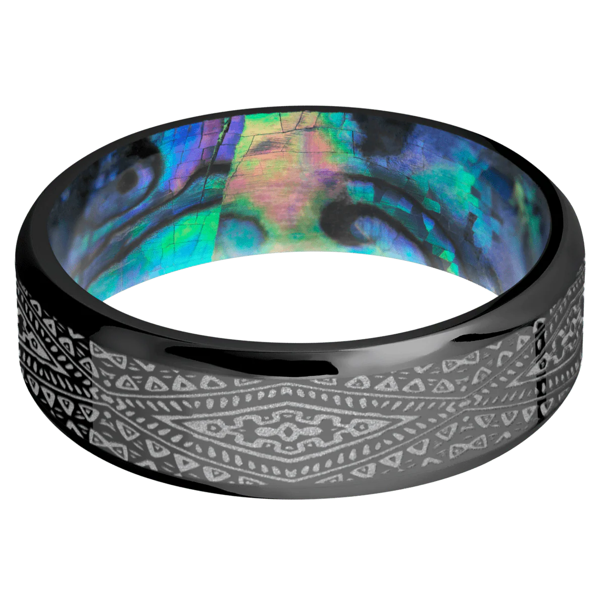 Zirconium + Polish , Polish Finish + Abalone - Image 3
