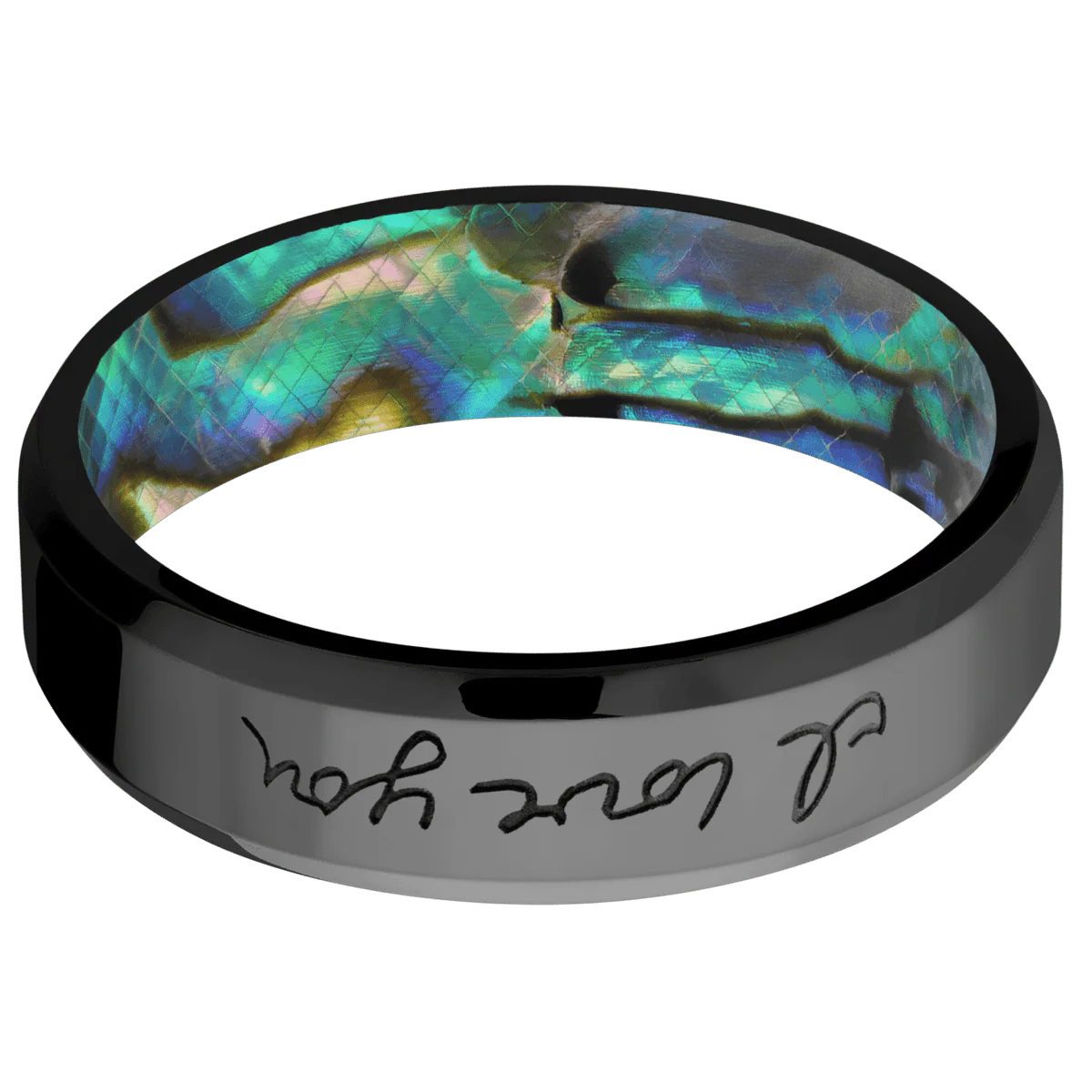 Zirconium + Polish , Polish Finish + Abalone - Image 3