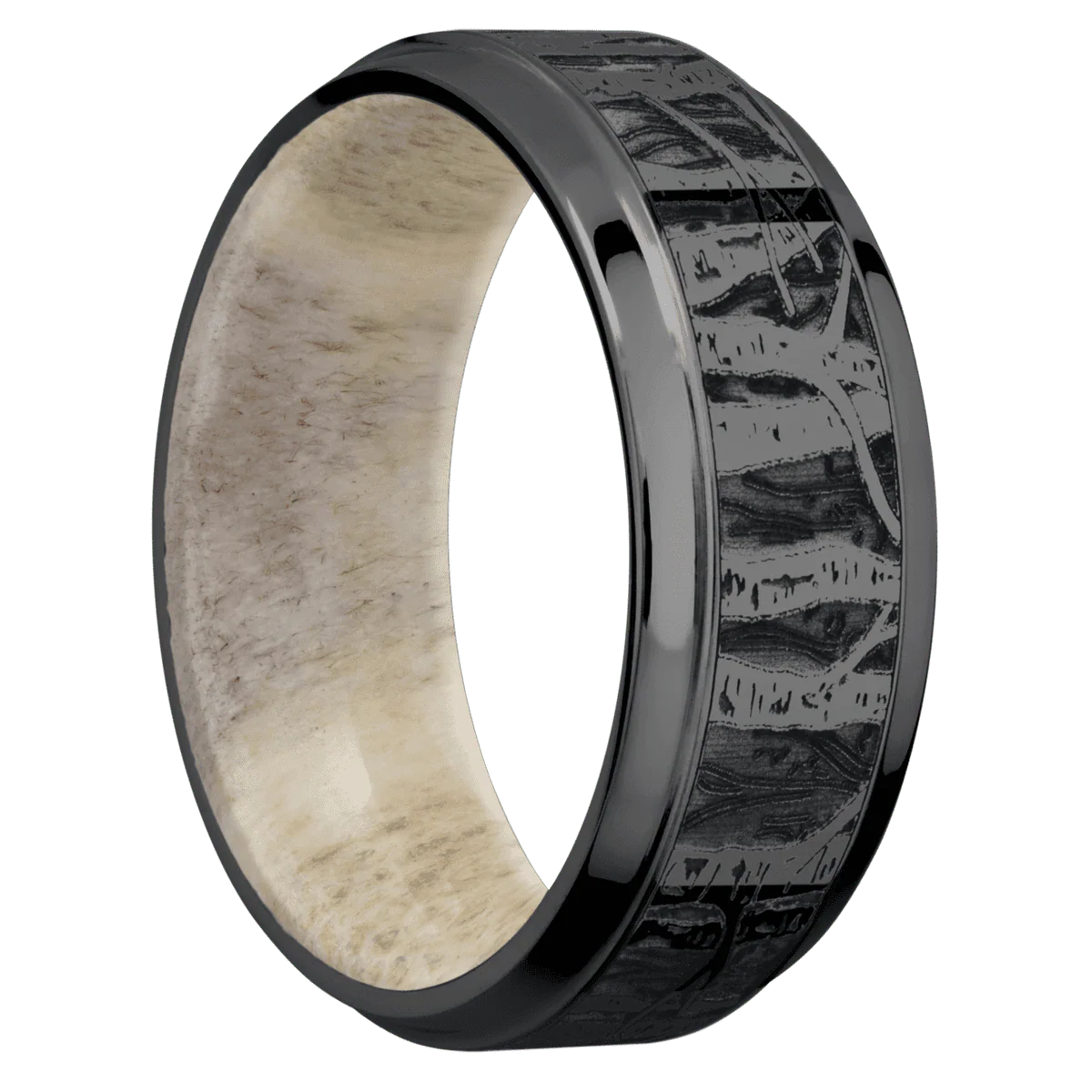 Zirconium + Polish , Polish Finish + Antler
