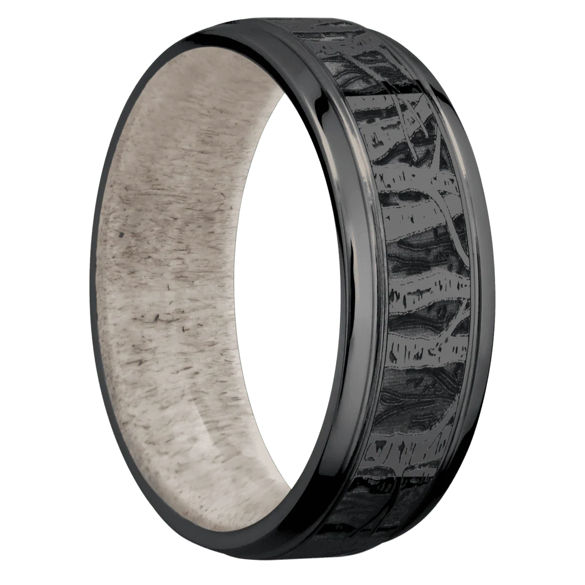 Zirconium + Polish , Polish Finish + Antler