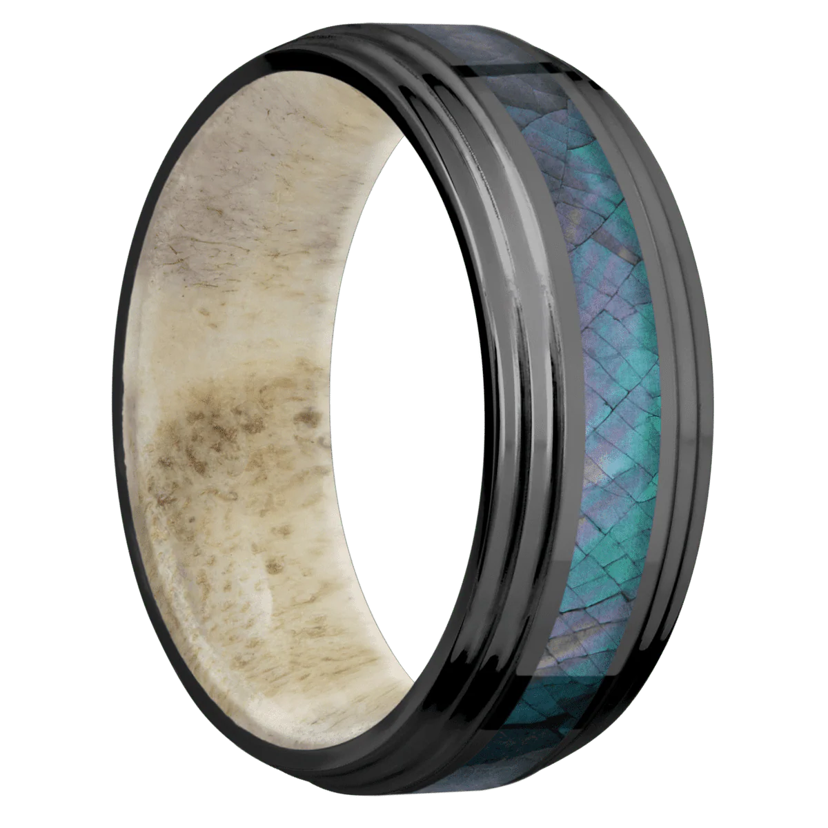 Zirconium + Polish , Polish Finish + Antler