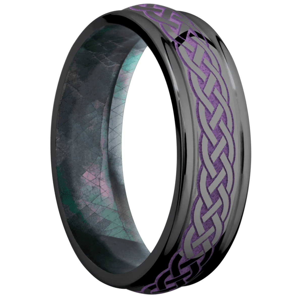Zirconium + Polish , Polish Finish + Black Mother of Pearl