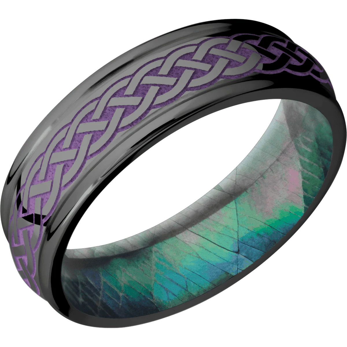 Zirconium + Polish , Polish Finish + Black Mother of Pearl - Image 2