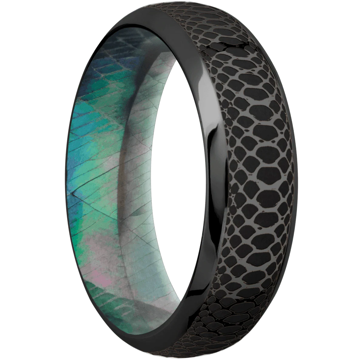 Zirconium + Polish , Polish Finish + Black Mother of Pearl