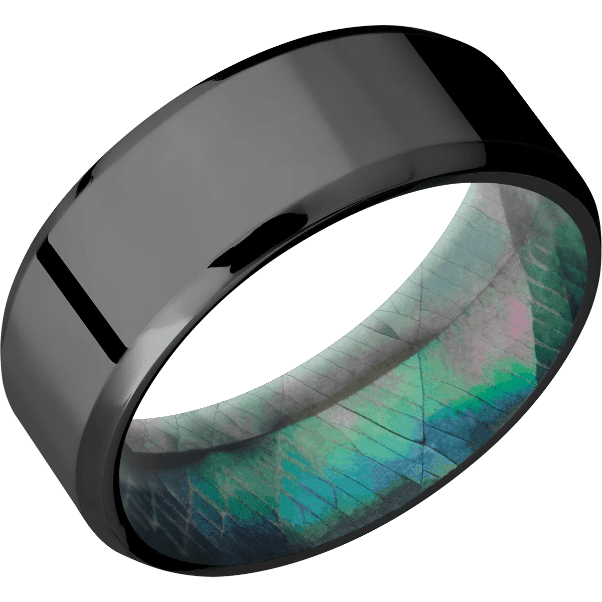 Zirconium + Polish , Polish Finish + Black Mother of Pearl - Image 2