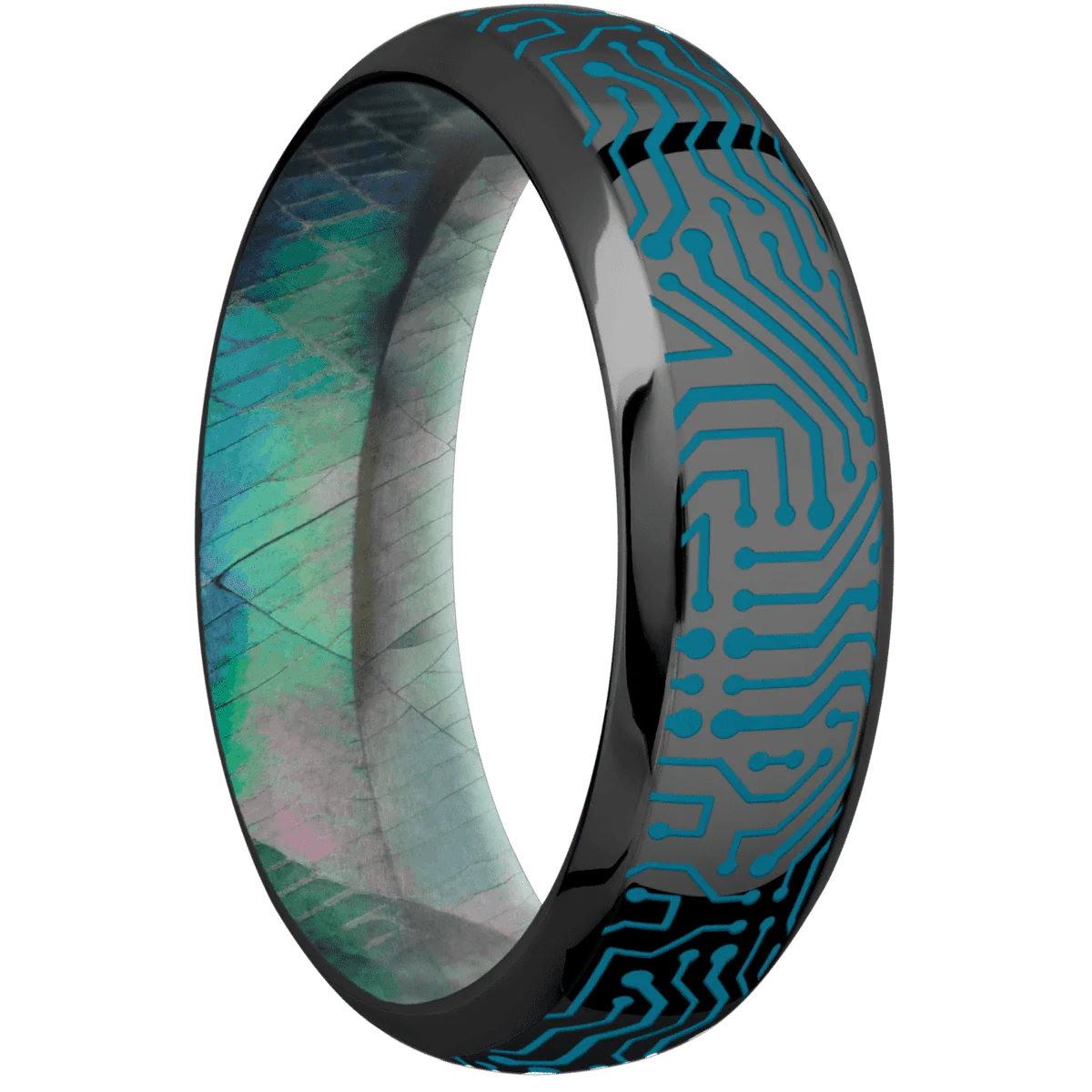 Zirconium + Polish , Polish Finish + Black Mother of Pearl