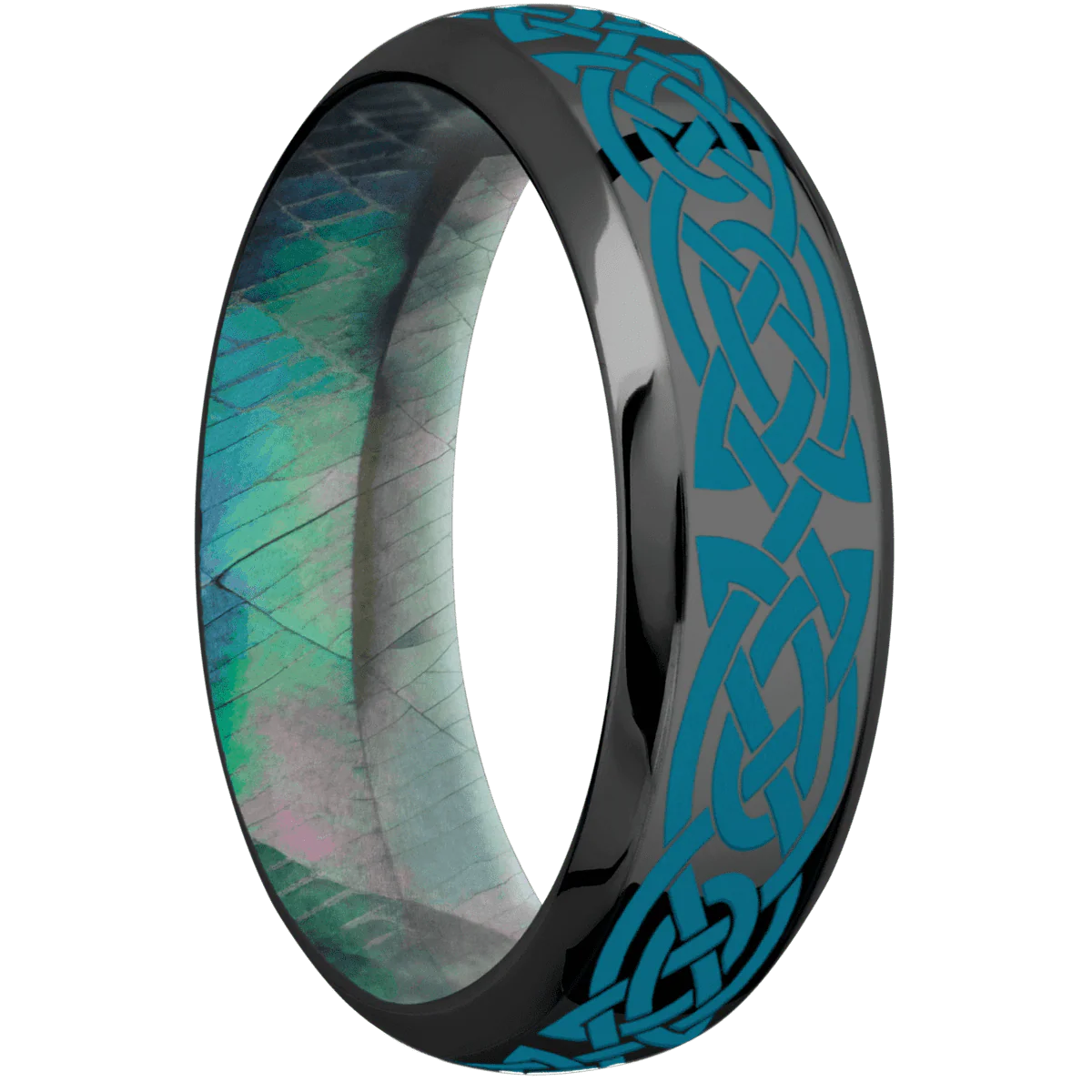 Zirconium + Polish , Polish Finish + Black Mother of Pearl