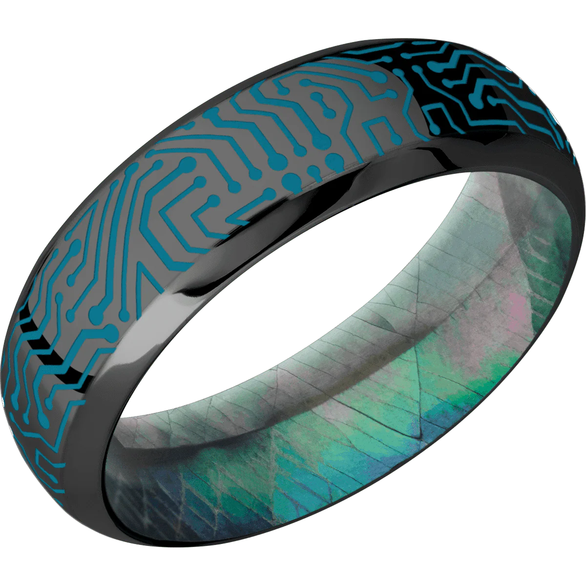 Zirconium + Polish , Polish Finish + Black Mother of Pearl - Image 2