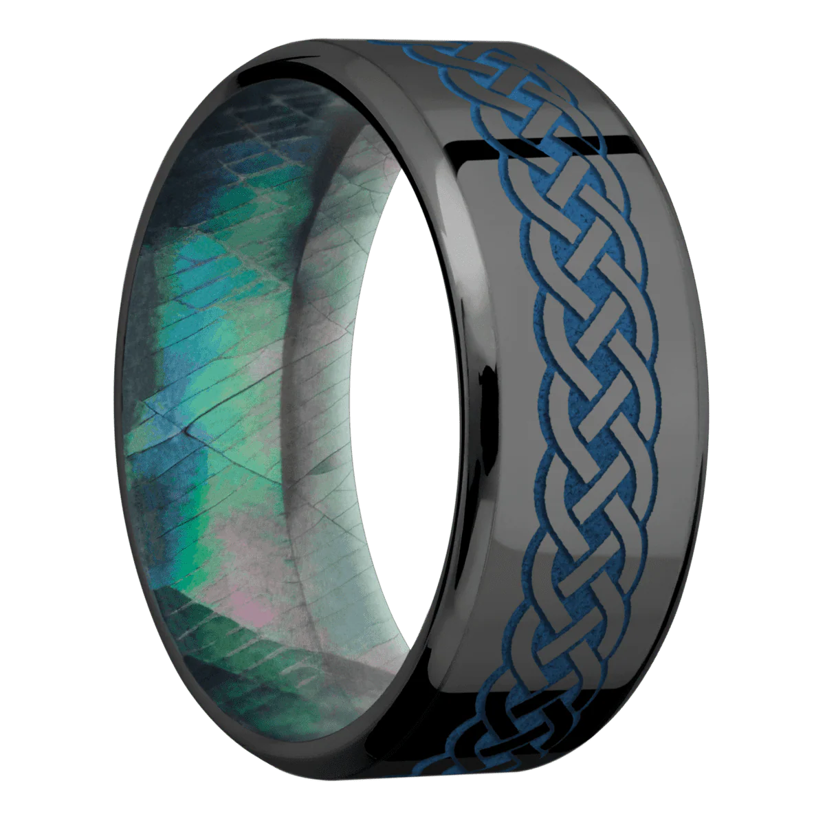 Zirconium + Polish , Polish Finish + Black Mother of Pearl