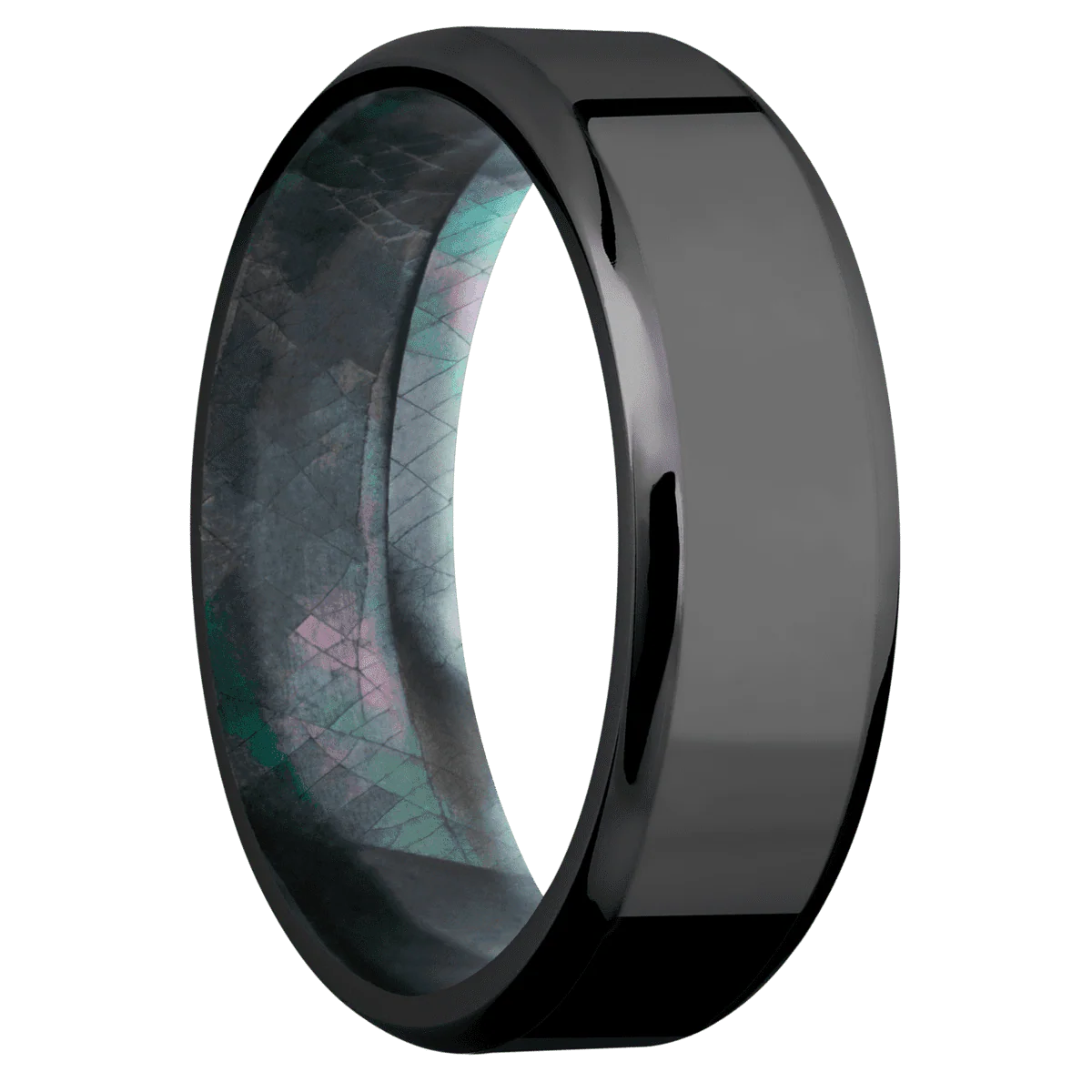 Zirconium + Polish , Polish Finish + Black Mother of Pearl