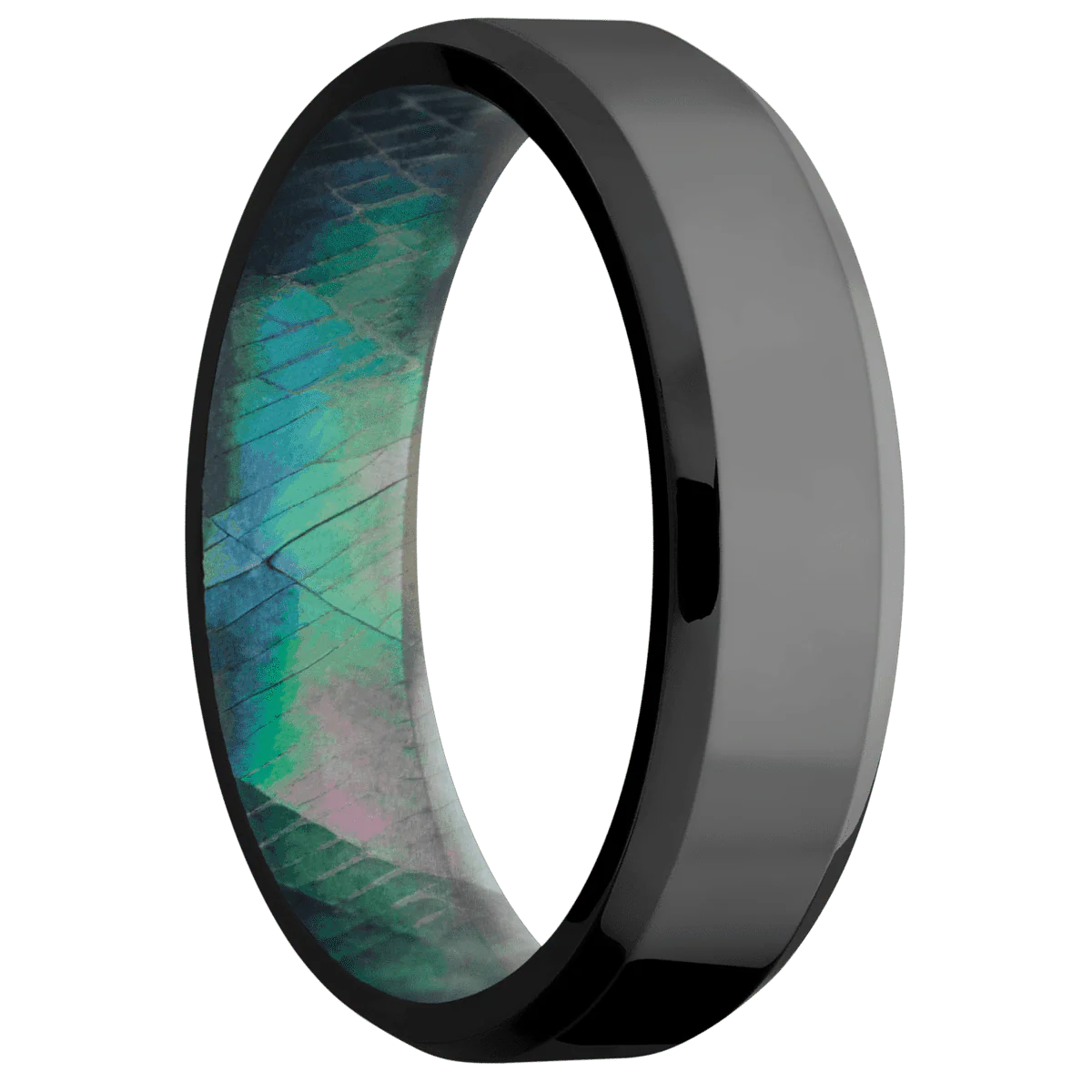 Zirconium + Polish , Polish Finish + Black Mother of Pearl