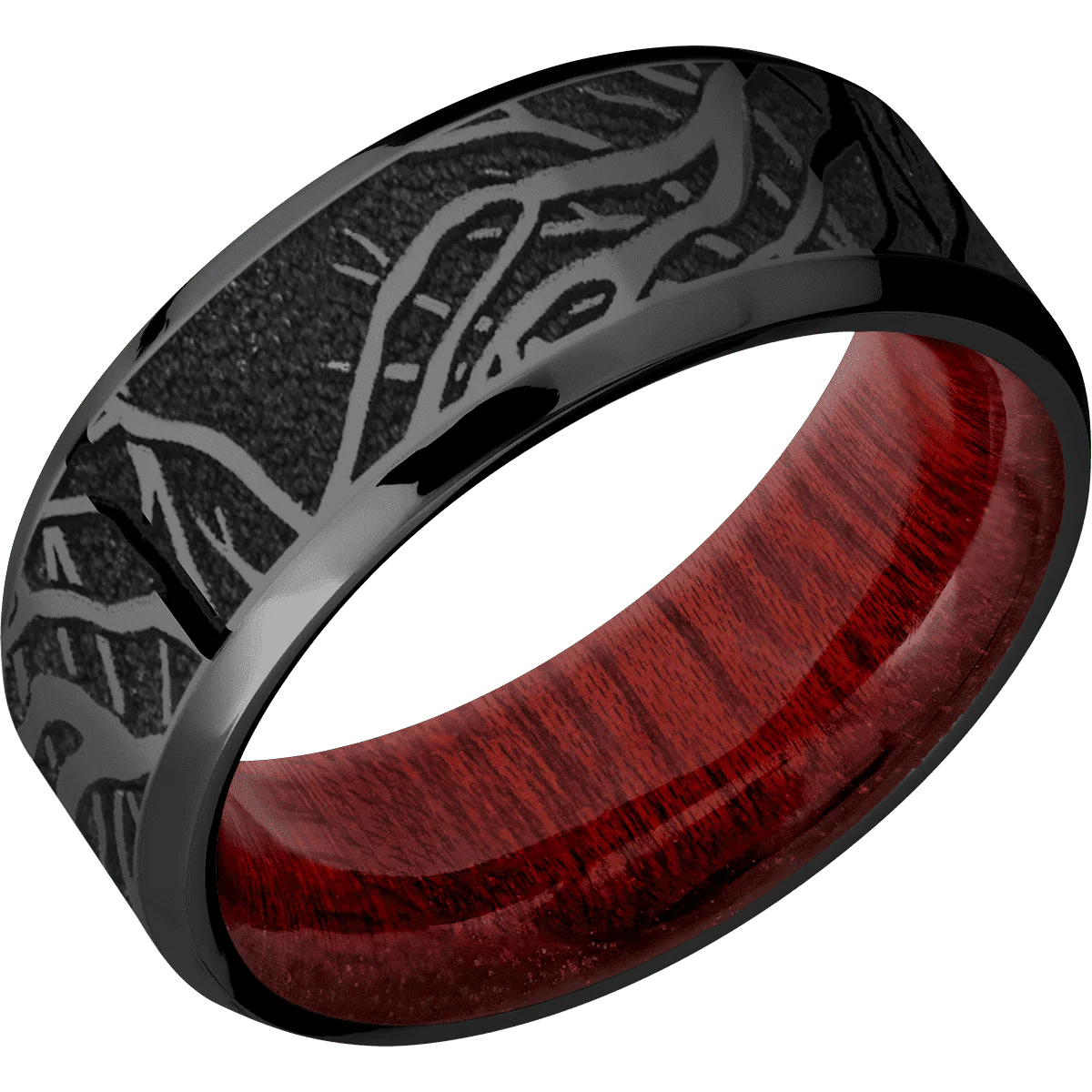 Zirconium + Polish , Polish Finish + Blood Wood - Image 2