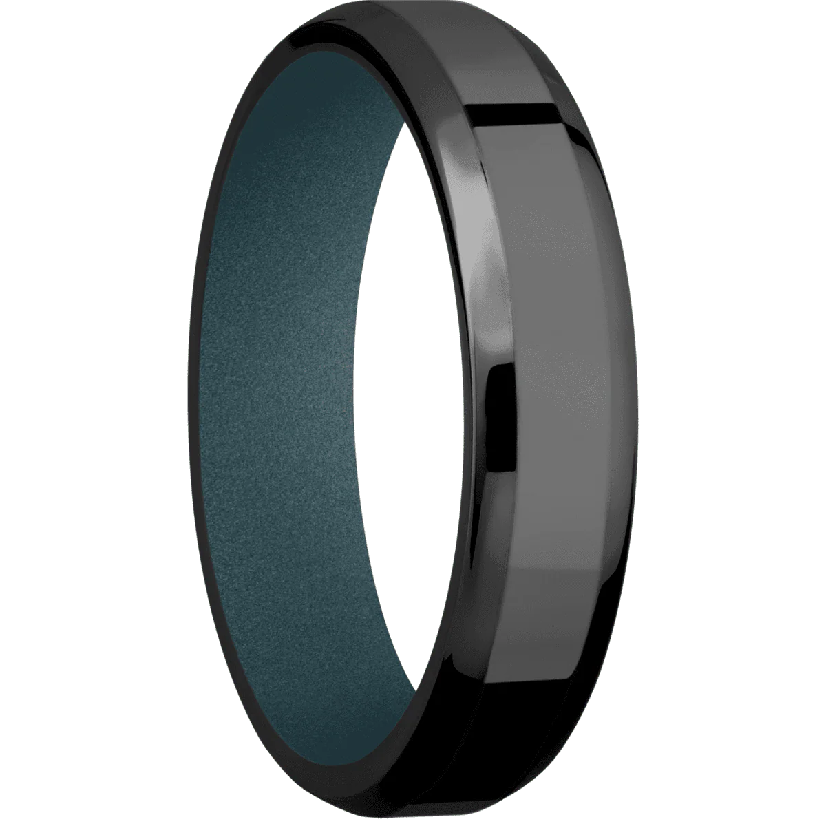 Zirconium + Polish , Polish Finish + Blue Titanium