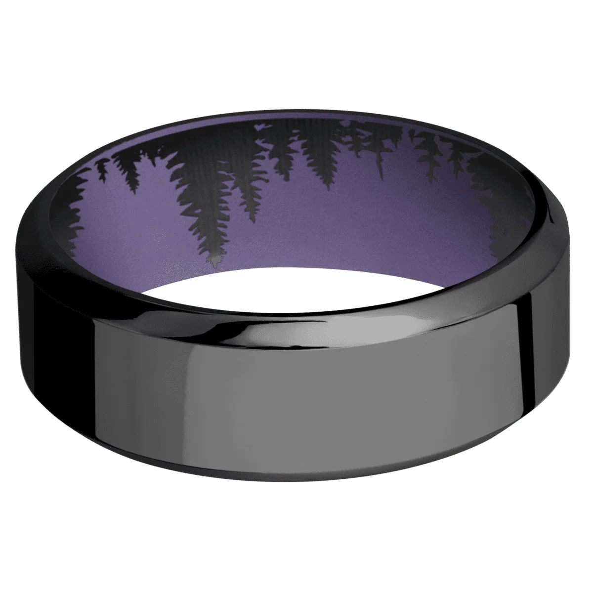 Zirconium + Polish , Polish Finish + Bright Purple - Image 3