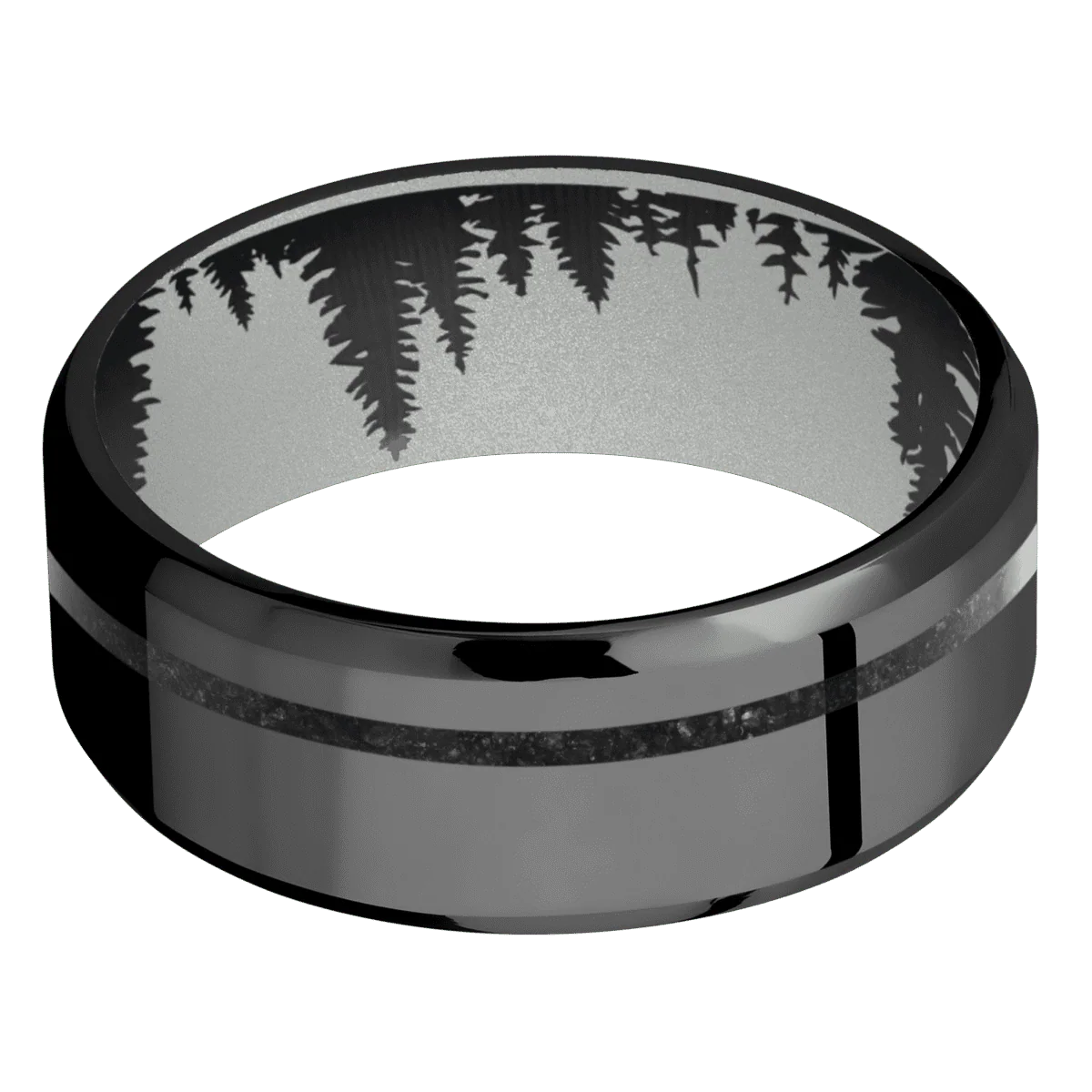 Zirconium + Polish , Polish Finish + Crushed Silver - Image 3