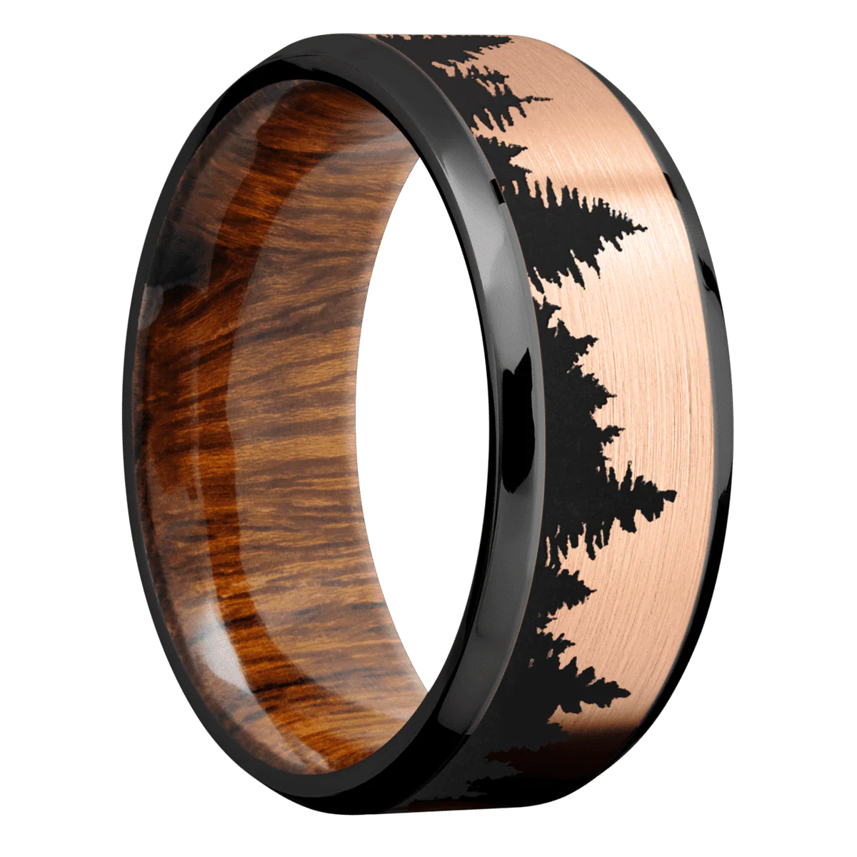 Zirconium + Polish , Polish Finish + Desert Iron Wood