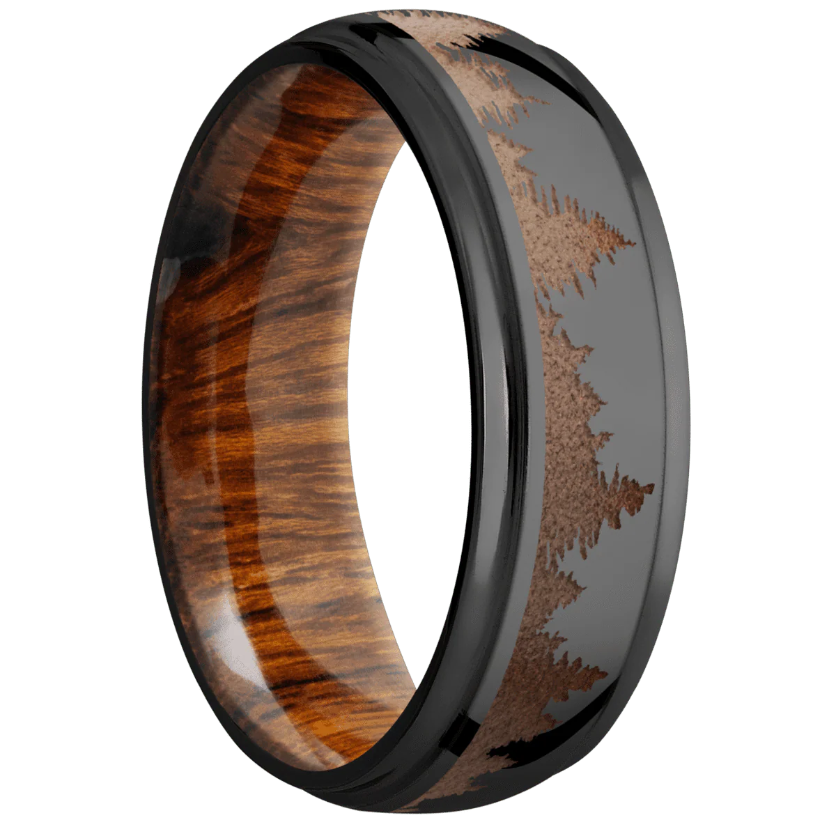 Zirconium + Polish , Polish Finish + Desert Iron Wood